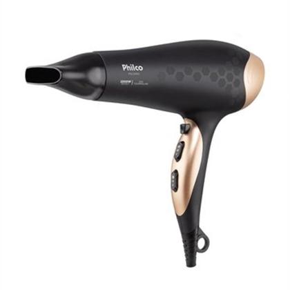 Imagem de Secador de Cabelo Philco Íons Tourmaline Preto 2200W  2 Velocidades PSC2450
