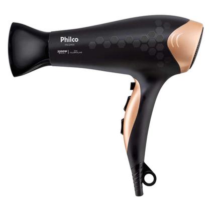 Imagem de Secador de Cabelo Philco Íons Tourmaline Preto 2200W  2 Velocidades PSC2450