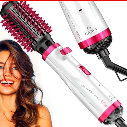 Imagem de Secador De Cabelo Philco Profissional 2200w Ions Ar Quente Frio Stilo Bivolt Com Difusor Cachos Escova Rotativa Gama Italy 2300 Giratória