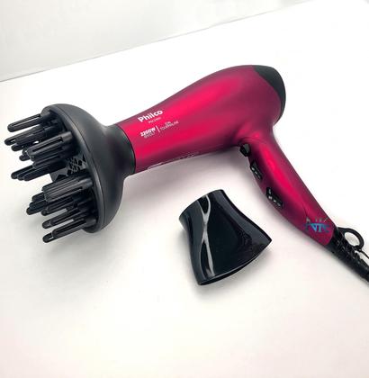 Imagem de Secador De Cabelo Philco Profissional 2200w Ions Ar Quente Frio Stilo Difusor Prancha Cerâmica 210c p28 Modelador Nova Bivolt