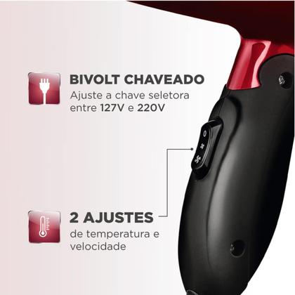 Imagem de Secador De Cabelo Portatil E Dobravel Max Travel- Bivolt