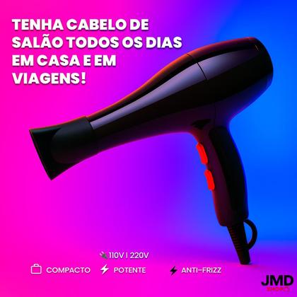 Imagem de Secador de Cabelo Profissional 1600W 2200W Bocal Direcionador 127V