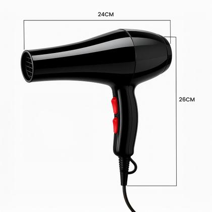 Imagem de Secador de Cabelo Profissional 1600W 2200W Leve Ergonômico 127V 220V