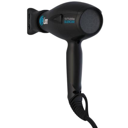 Imagem de Secador De Cabelo Profissional Lion Tutti Silenciar Silencioso Super Potente Leve 2200w 127V Preto
