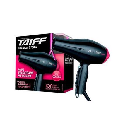 Imagem de Secador de cabelo profissional taiff titanium colors ion pink 2100w - 127v