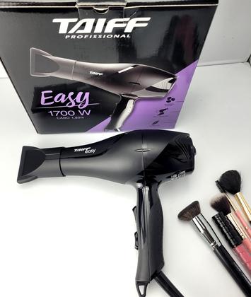 Imagem de Secador De Cabelo Taiff 1700w Ions Profissional Ar Quente Frio Preto Difusor De Cachos Prancha Cerâmica 450ºf Sensi