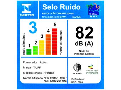 Imagem de Secador de Cabelo Taiff Style Preto 2000W