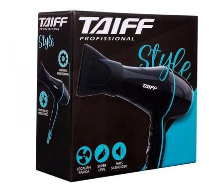 Imagem de Secador De Cabelo Taiff Style Preto 2000w Profissional Com Difusor Cachos