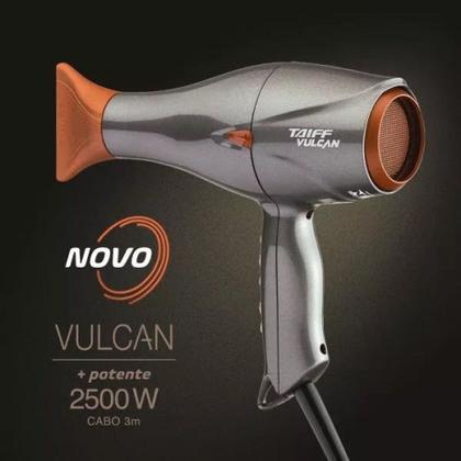 Imagem de Secador De Cabelo Vulcan 2500W Cinza Taiff 220V