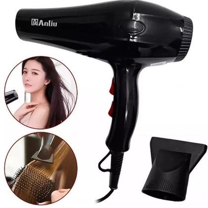 Imagem de Secador de Cabelos Anliu 3200W 2 Velocidades 3 Temperaturas Preto 127V