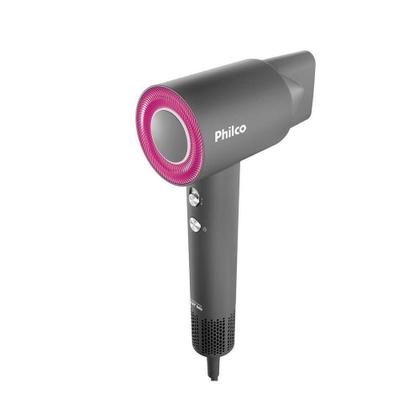 Imagem de Secador De Cabelos Philco PSC3600 1600W Cinza - Rosa 220V
