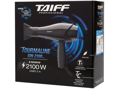 Imagem de Secador De Cabelos Taiff New Tourmaline Ion 2100w Preto 127v Pro