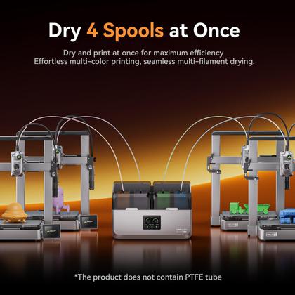 Imagem de Secador de filamentos Creality Space Pi X4, impressora 3D de 4 rolos, caixa seca