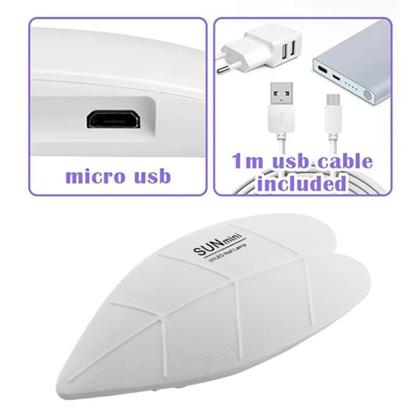 Imagem de Secador de Unhas Mini Cabine LED 6W UV  6 Lâmpadas Temporizador