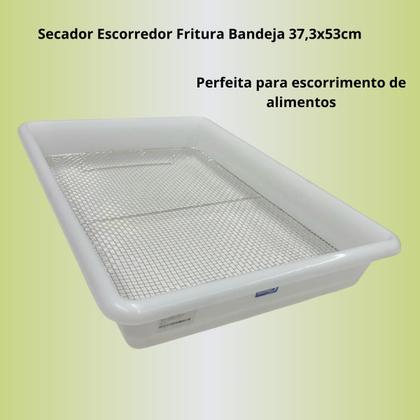 Imagem de Secador Escorredor Fritura Bandeja 37,3x53,2x8,6cm Salgados