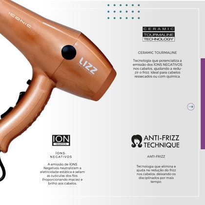 Imagem de Secador Iconic 127V ( 2150W) / 220V (2400W) - Lizz Professional
