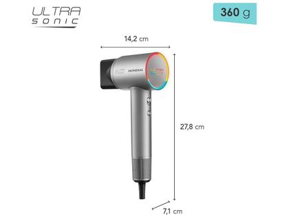 Imagem de Secador Mondial Ultra Sonic SCP-01-US BLDC - Prata/Cinza, 1500W