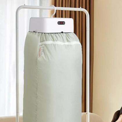 Imagem de Secador Roupa Elétrica Portátil Compacto Com Cortina Secagem