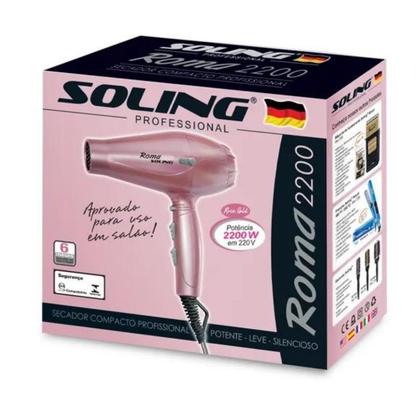 Imagem de Secador soling roma rose gold 220v ref 271