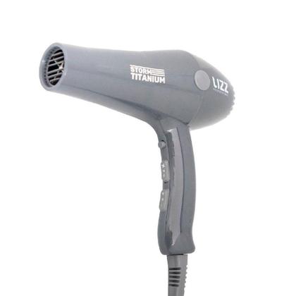 Imagem de Secador Storm Titanium Profissional 2150W Com 2 Bicos Lizz Cinza 110V