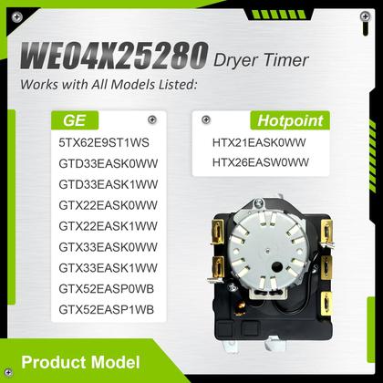 Imagem de Secador Timer Salugre WE04X25280 compatível com GE Hotpoint