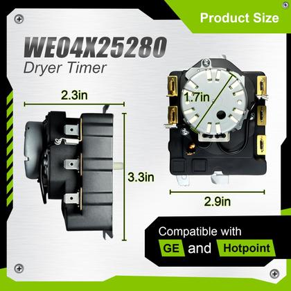 Imagem de Secador Timer Salugre WE04X25280 compatível com GE Hotpoint