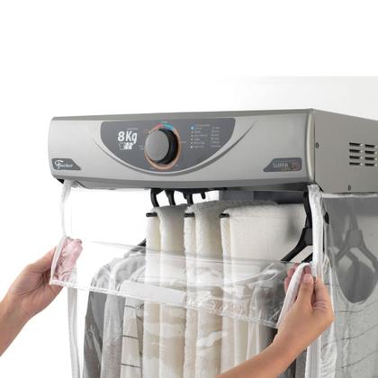 Imagem de Secadora de Roupas Super Ciclo 220V Cinza 8kg C/ Timer Fischer
