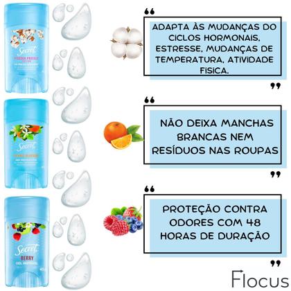 Imagem de Secret Desodorante Antitranspirante Berry Gel Frutas Vermelh