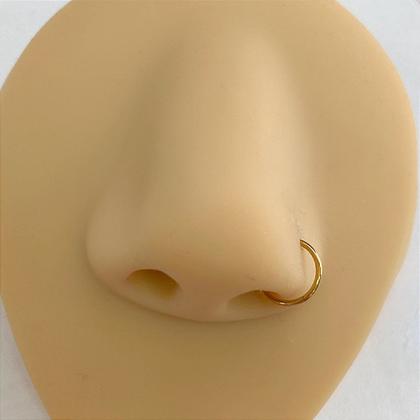 Imagem de Segmento aço nariz clicker dourado com fecho clicker