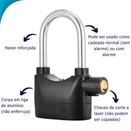 Imagem de Segurança Total com Cadeado com Sensor de Movimento