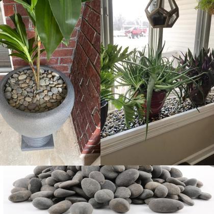Imagem de Seixos de praia mexicanos River Rocks 8,16 kg para jardim