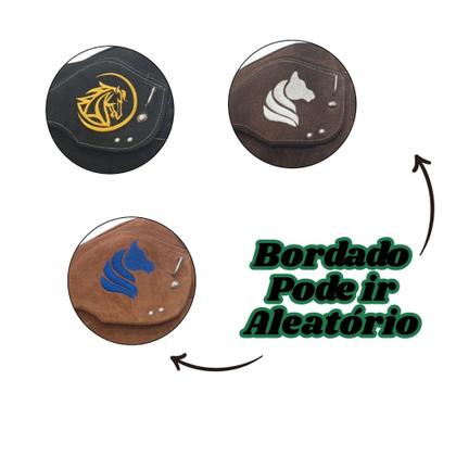 Imagem de Sela Completa Para Criança C/ cinto de Segurança Infantil Para Cavalo Em Couro
