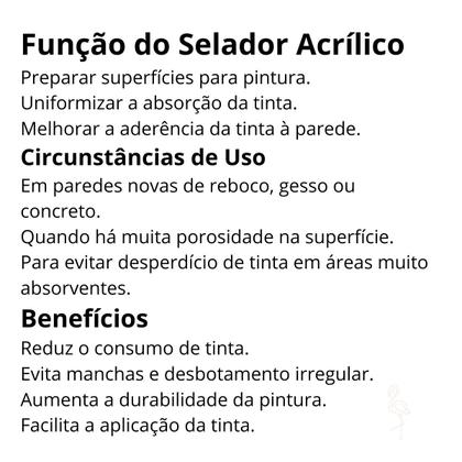 Imagem de Selador Acrílico 3,6L Branco Mega
