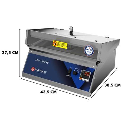 Imagem de Seladora Industrial Semi Automática 2 Velocidades 40cm Digital TES 400is Inox Sulpack
