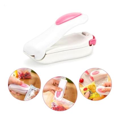 Imagem de Seladora Manual Compacta Com Imã Armazenamento Acessível Geladeira