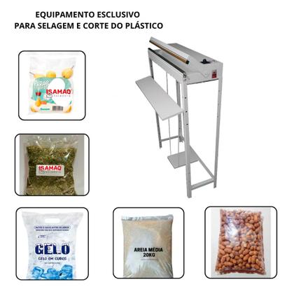 Imagem de Seladora Pedal Temporizada 50cm Sela e Corta Plásticos