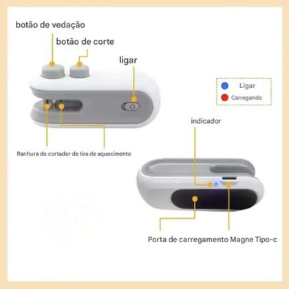 Imagem de Seladora Portátil Design Moderno Para Sua Cozinha Pronta Entrega
