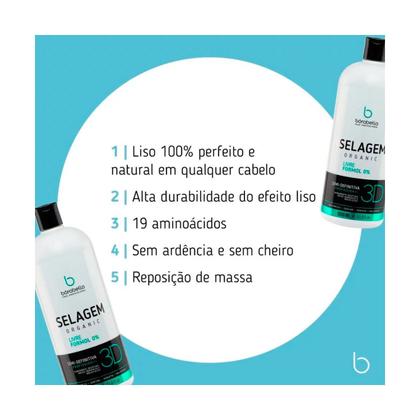 Imagem de Selagem Borabella 350ml + Shampoo Limpeza Profunda 350ml