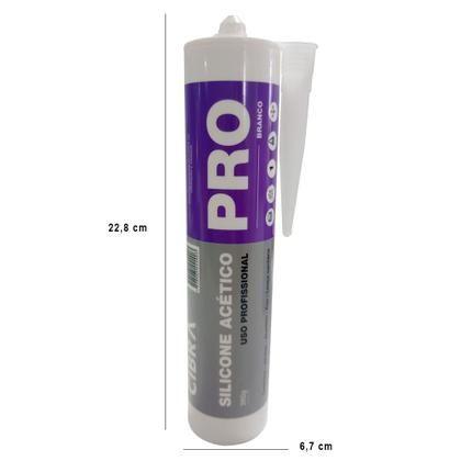 Imagem de Selante Acético Pro Branco Uso Profissional Cibra Flex 260g