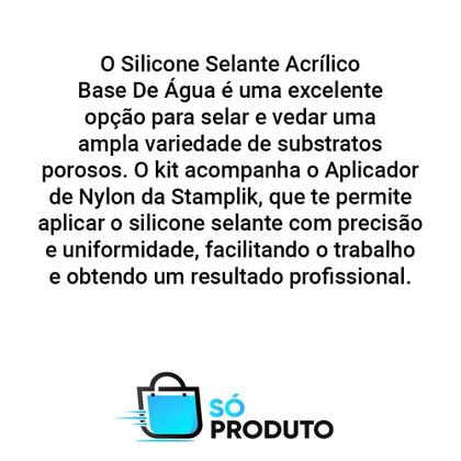 Imagem de Selante Acrílico Base Dágua Preto Com Aplicador Preto