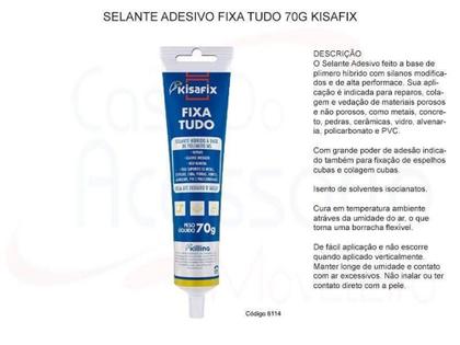 Imagem de Selante Adesivo Fixa Tudo 70g Kisafix