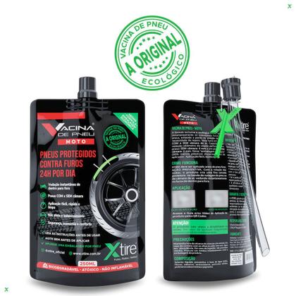 Imagem de Selante De Pneu Blindagem Moto 250ml Veda Furos Xtire 