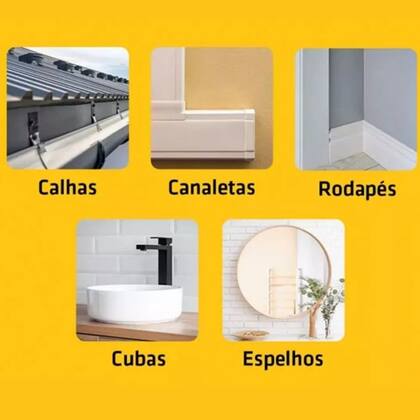 Imagem de Selante Pu Calhas Cubas 400Gr Sikaflex101 Branco Sika
