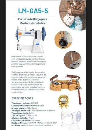 Imagem de SelariaGA-5 Com retrocesso, para Couro, arreios etc-220v