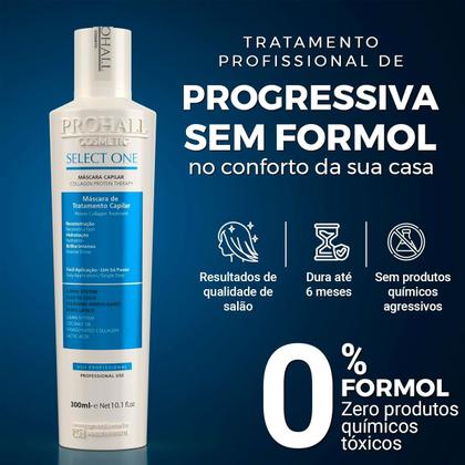 Imagem de Select One Antifrizz Prohall 300ml + Cumbuca/Pincel +Óleo7ml