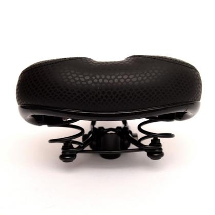 Imagem de Selim Banco para Bicicleta muito confortável macio Vazado com molas de aço Bike Caloi 