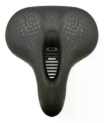 Imagem de Selim Banco para Bicicleta muito confortável macio Vazado com molas de aço Bike Caloi 