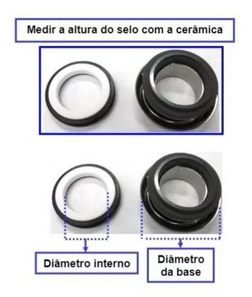 Imagem de Selo Mecânico Para Bomba Auto-escovante B700 Top 4 Branco