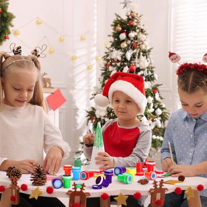 Imagem de Selos de Flocos de Neve Skylety - 60 Peças para Crianças - Ideal para Artes e Artesanato