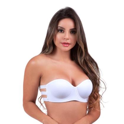 Imagem de sem alça Sutian tres tiras lingerie moda intima loja revenda atacado